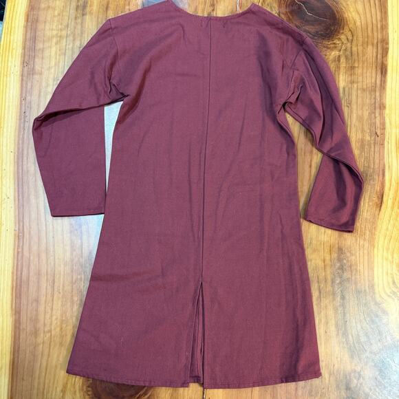 Mytholon Men's Reenactment Shirt Small Long Sleeve Cotton USA Tunic Costume DD25 - Picture 4 of 5